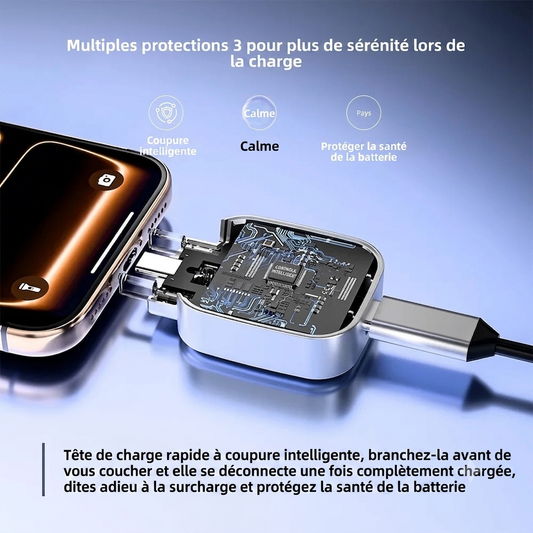 Tête de charge rapide intelligente 140W – vue principale