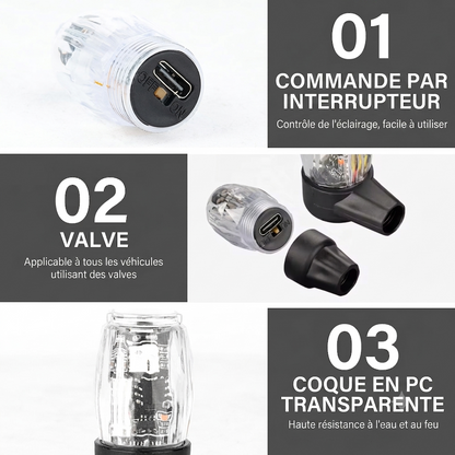 Lumière intelligente à capteur de vibration - jour et nuit