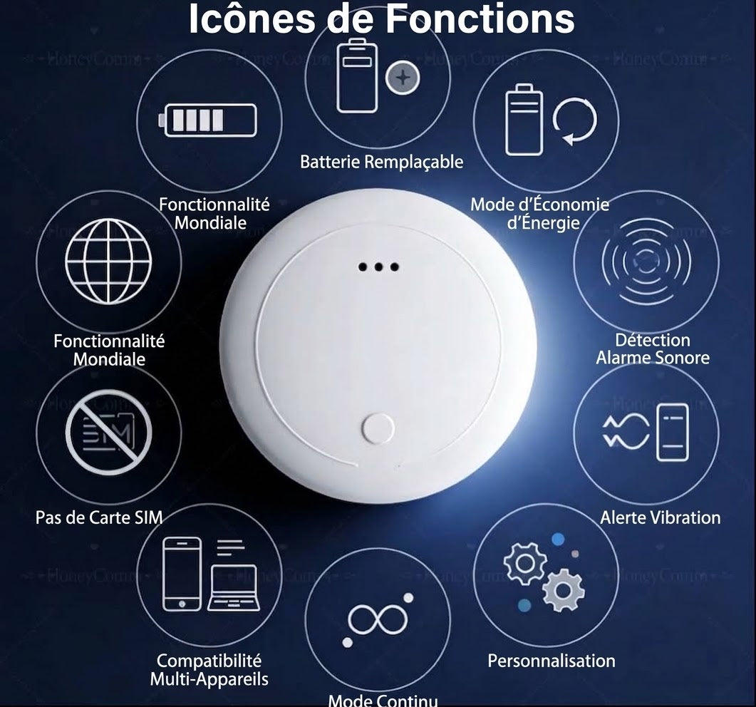 RetrouvTout, porte-clés connecté – vue principale